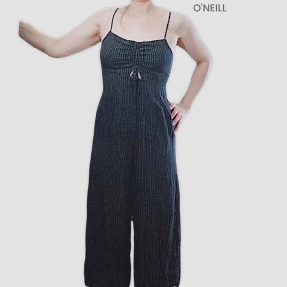 O'NEILL - Cute Boho Dark Blue Print "Anabella" Romper Jumper Onesie- Size M - Picture 3 of 11